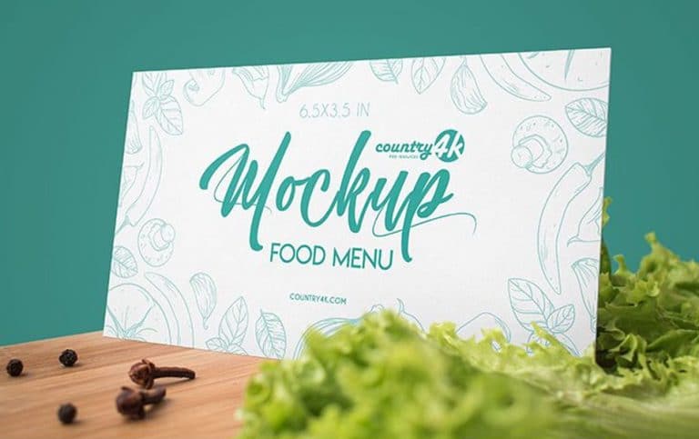 Download Free Food Menu PSD MockUp In 4k » CSS Author