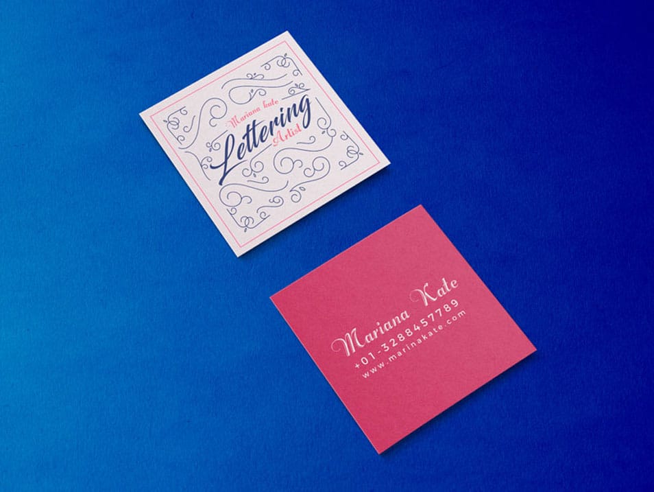 Download Free Front & Back Square Business Card Mockup PSD » CSS Author