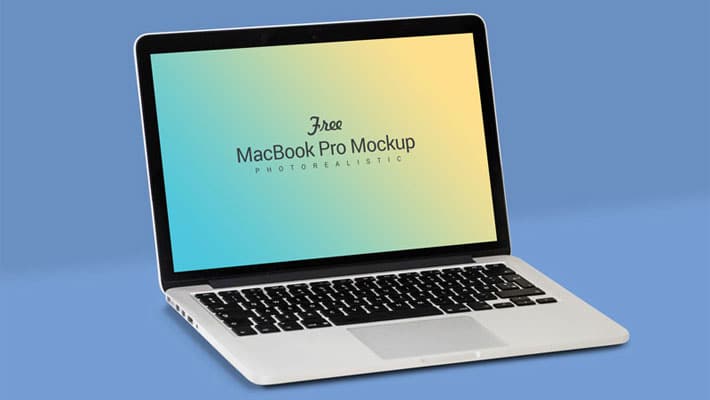 Download Free Fully Customizable Apple Macbook Pro Mockup PSD » CSS ...