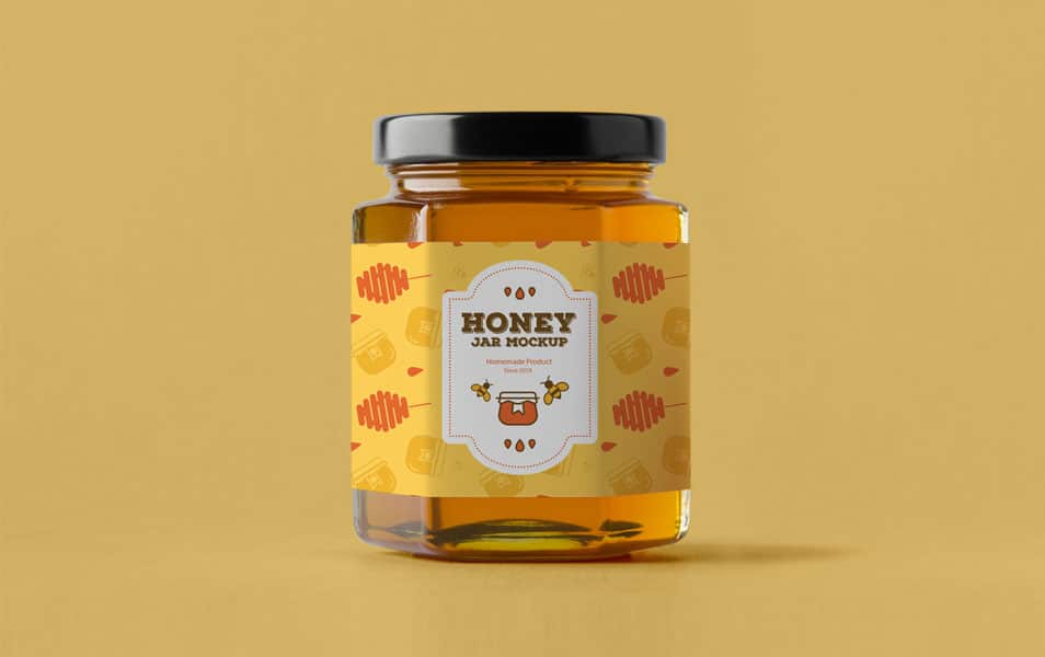 Free Honey Jar Mockup PSD » CSS Author