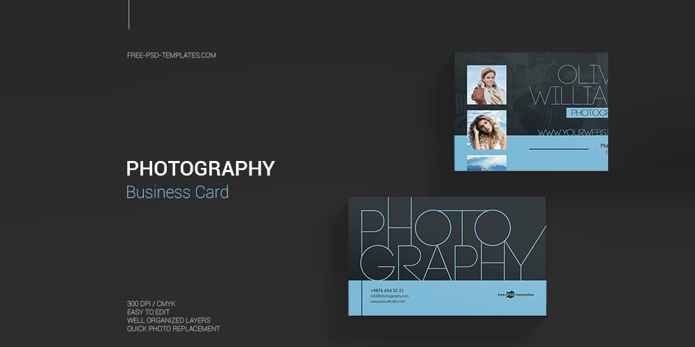 Free Photography Business Card in PSD