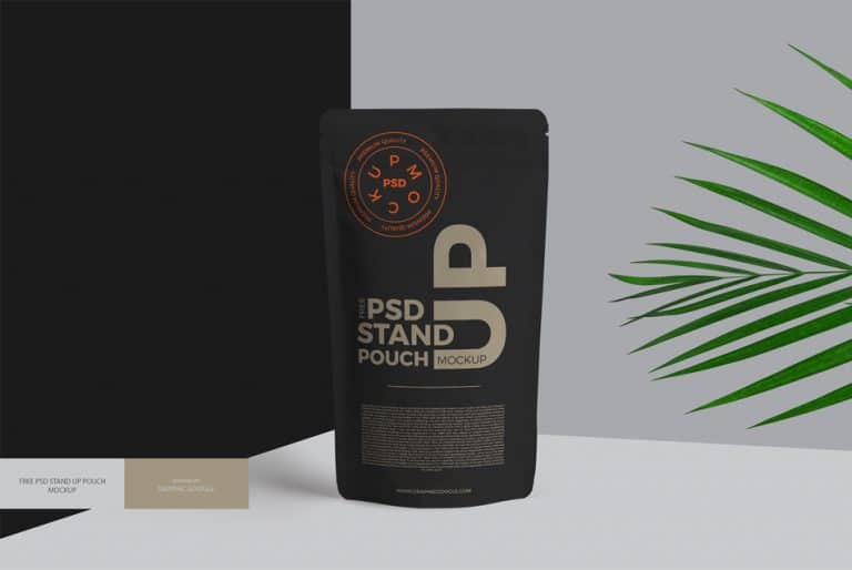 Download Free PSD Stand Up Pouch Mockup » CSS Author
