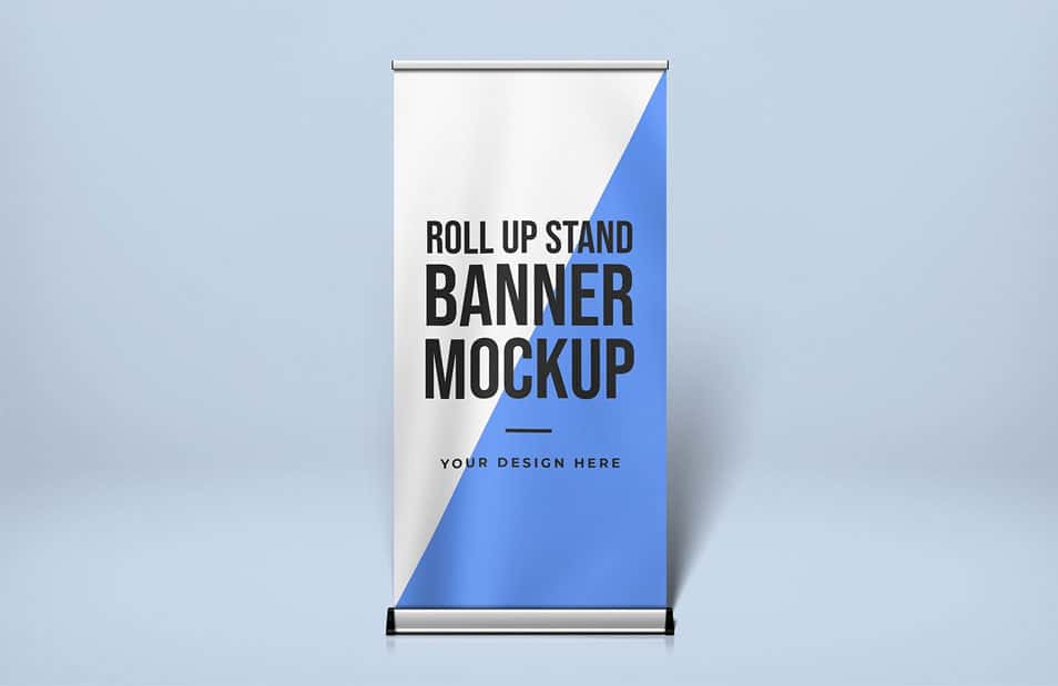 Download Free Roll Up Stand Banner Mockup » CSS Author