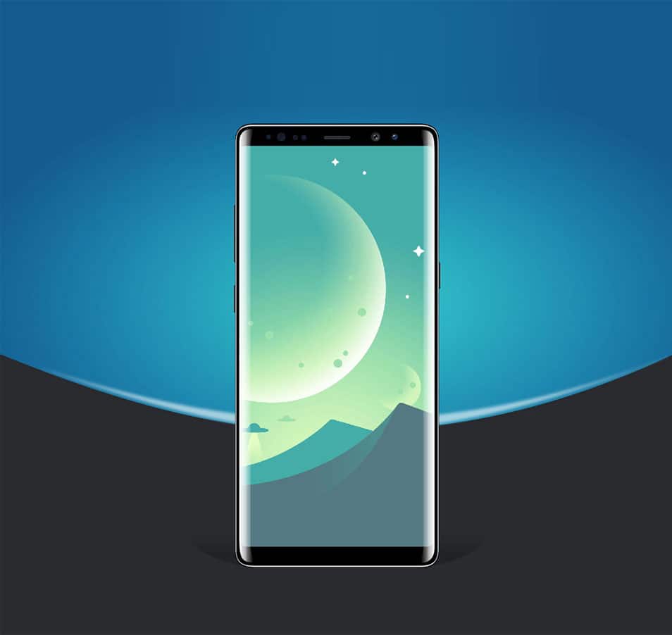 Free Samsung Galaxy Note 8 Design Phone Mockup PSD » CSS