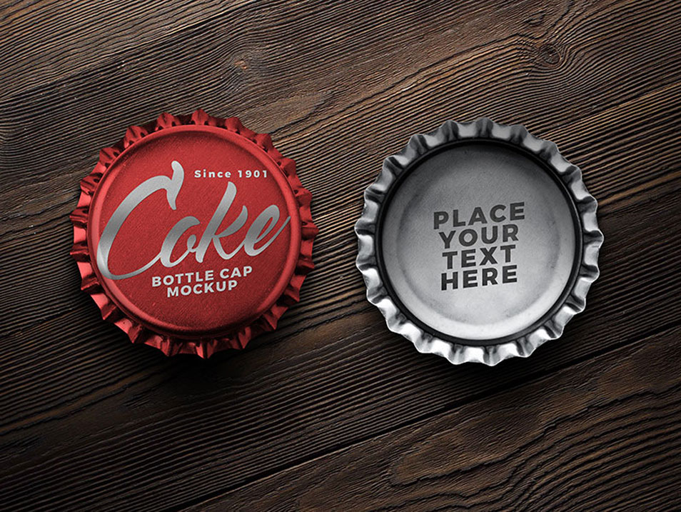 Download Free Soft Drink Bottle Cap Mockup PSD » CSS Author