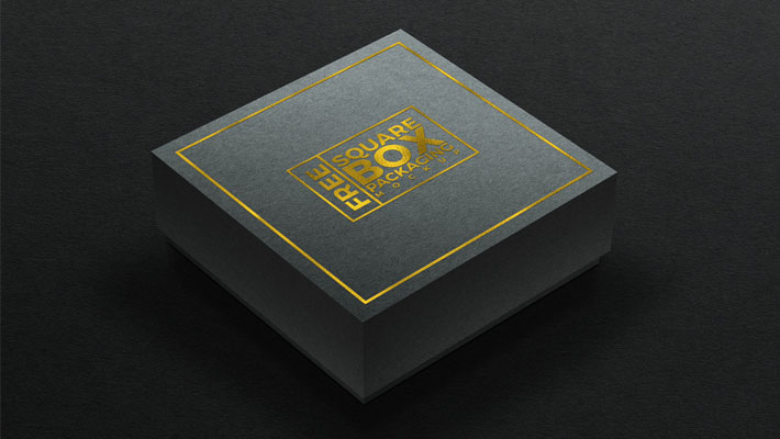 Free Square Box Packaging Mockup » CSS Author