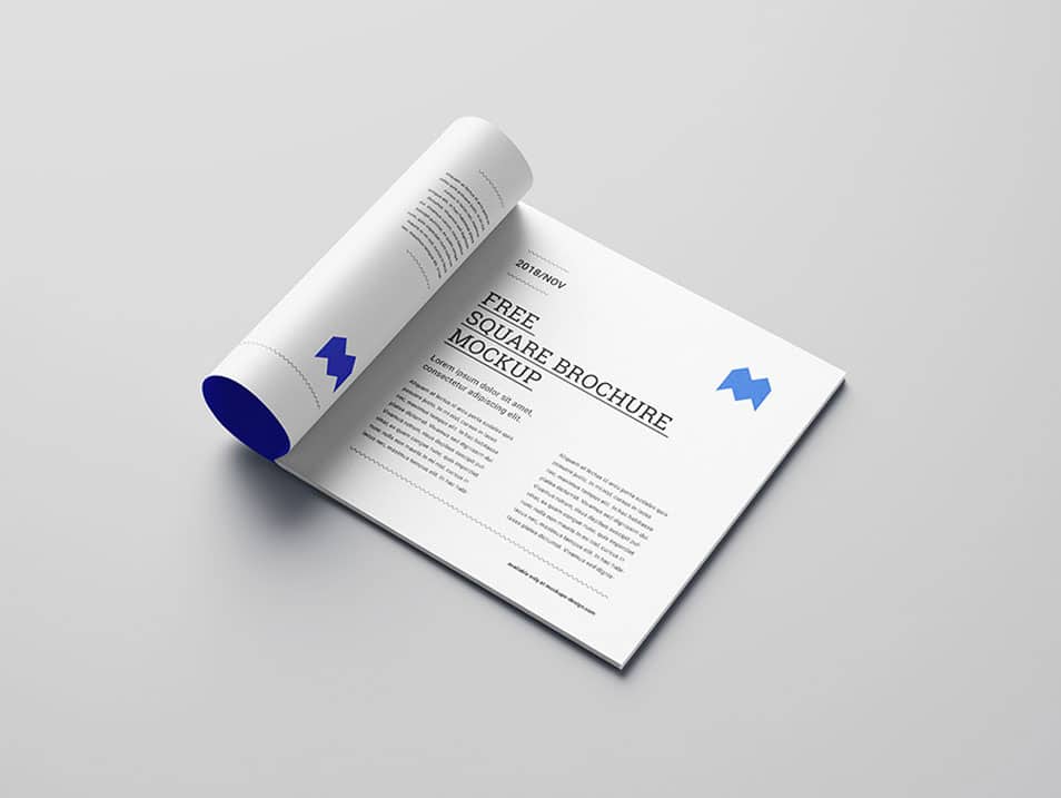 Download Free Square Brochure Mockup » CSS Author