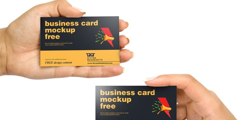 Download 100+ Free Business Card Mockup PSD » CSS Author