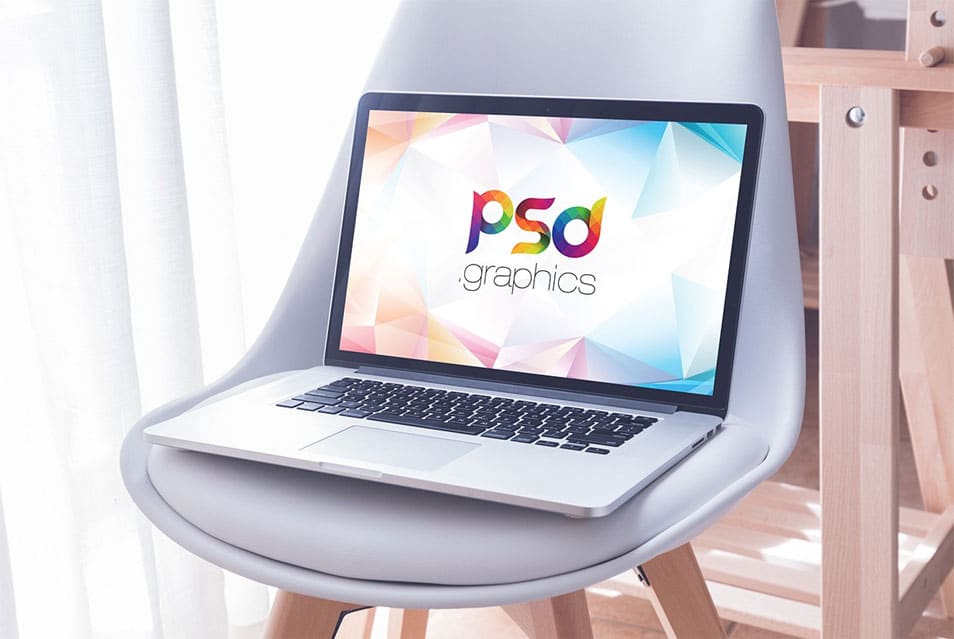 Download Macbook On Chair Mockup PSD » CSS Author