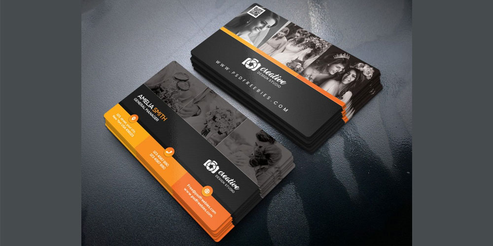 Professional Photographer Business Card Design PSD