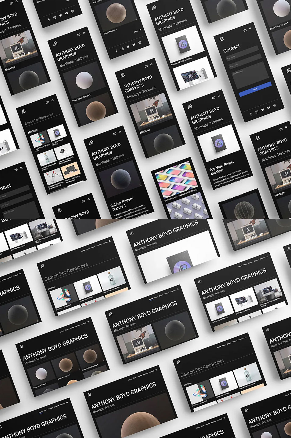 Download UI Showcase Mockup Pack » CSS Author