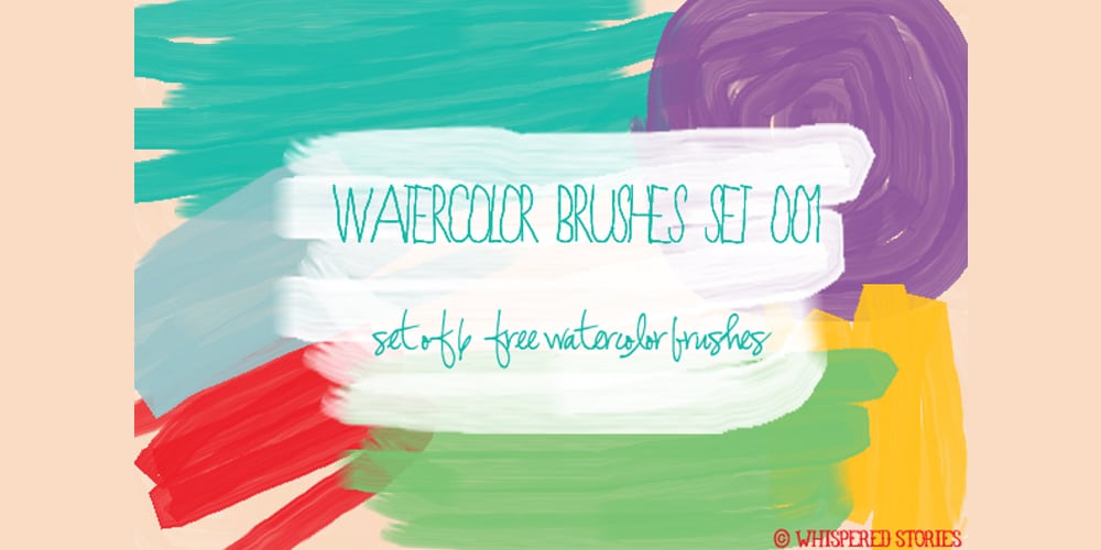 Free Watercolor Photoshop Brushes » CSS Author