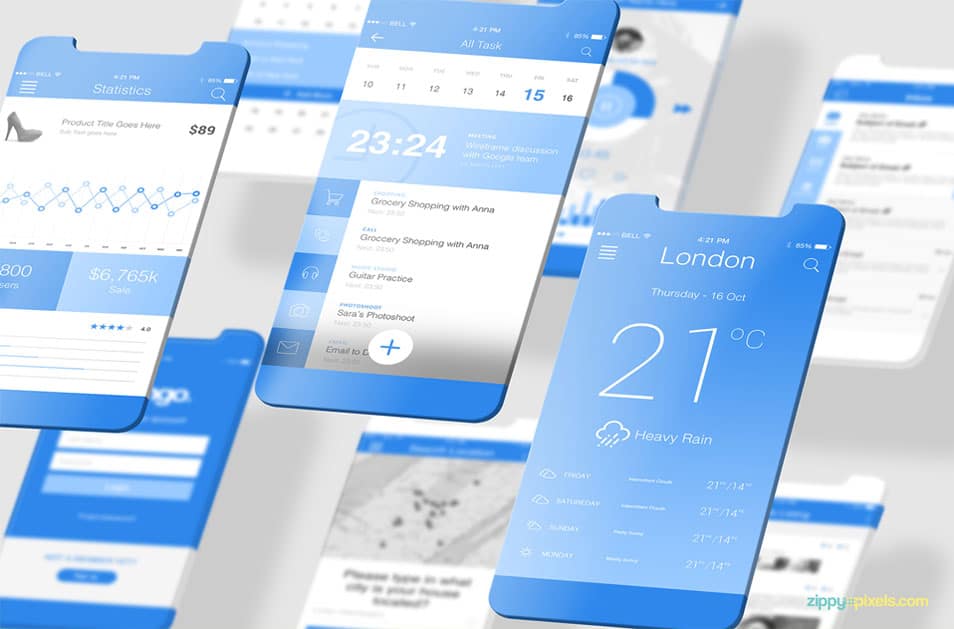 Download 2 Free Latest IOS App Mockups » CSS Author