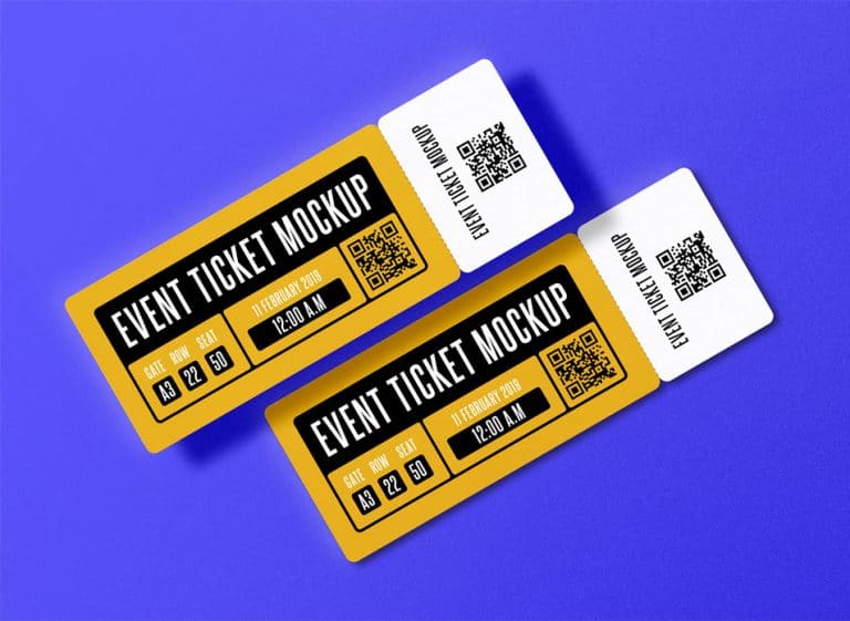 Download Event Ticket PSD Mockup » CSS Author