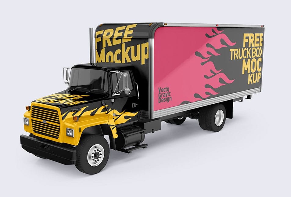 Download Ford Box Truck Free Mockups » CSS Author