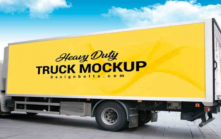 Free Heavy Duty Truck Branding Mockup PSD » CSS Author