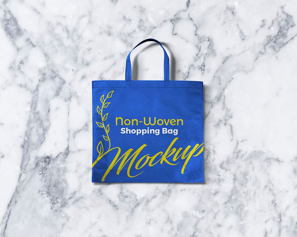 Download Free Non-Woven Shopping Bag Mockup PSD » CSS Author