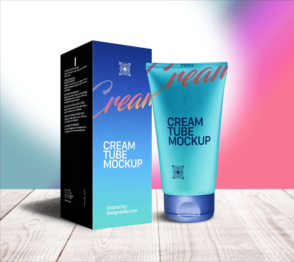 Download Free Shaving Cream Tube Packaging Mockup PSD » CSS Author