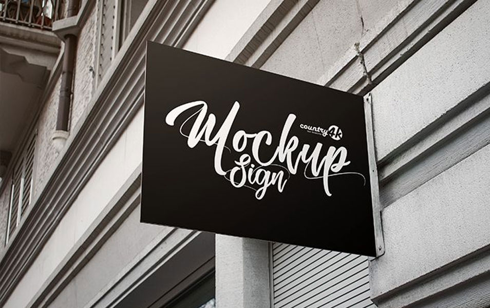 Download Free Sign PSD MockUp In 4k » CSS Author