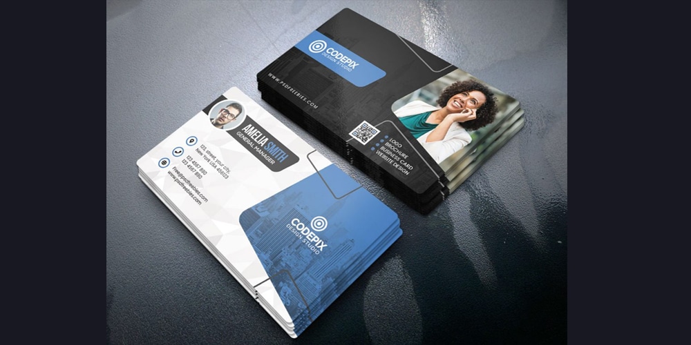 Modern Business Card Design PSD