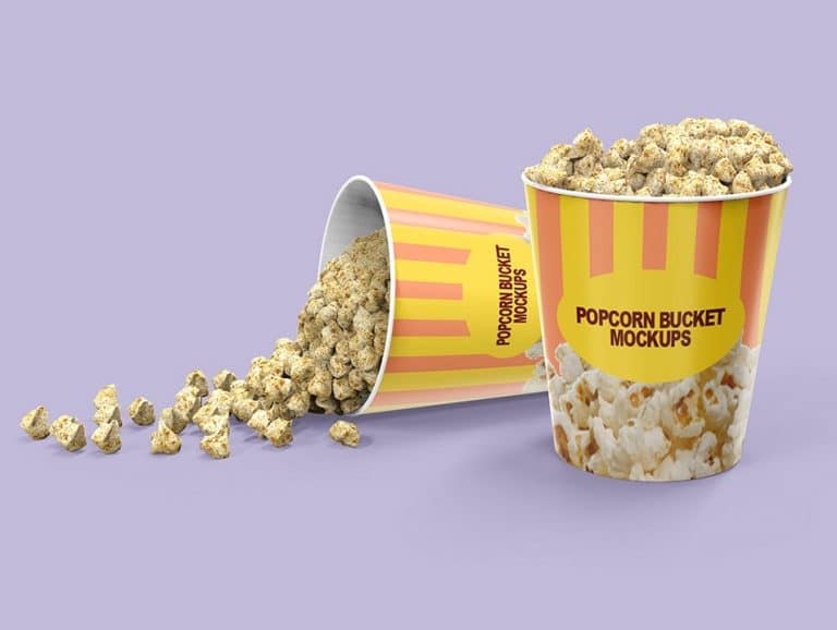 Download Popcorn Bucket Packaging Mockups » CSS Author