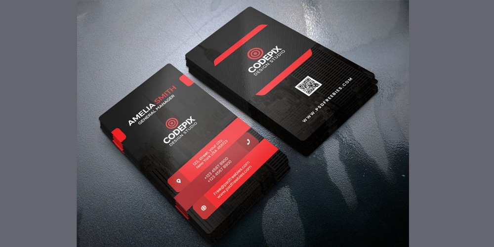 Premium Corporate Business Card PSD