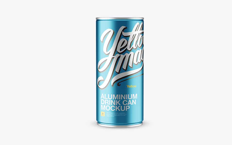 Download 1L Metallic Aluminium Can Mockup » CSS Author