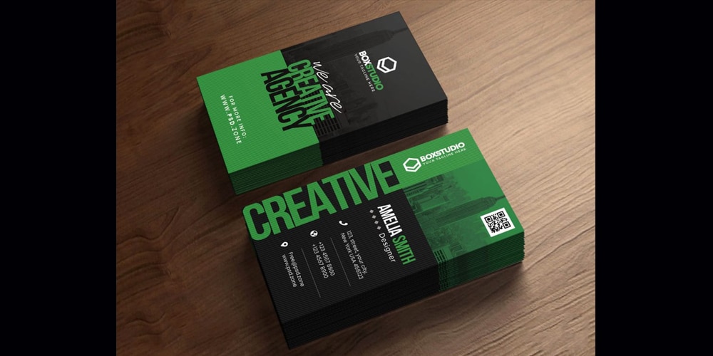 Creative Vertical Business Card PSD