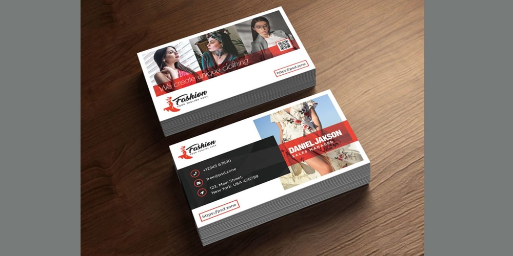 Fashion Boutique Business Card PSD