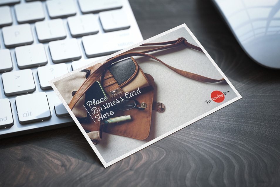 Download Free Business Card On Keyboard Mockup » CSS Author