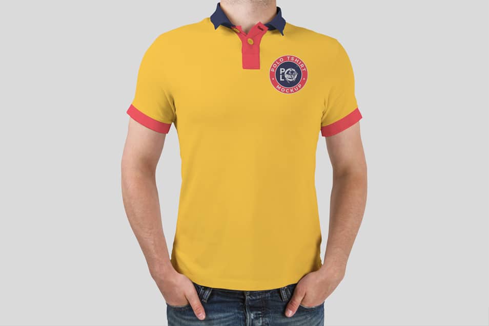 Download Free Man Wearing Polo T-Shirt Mockup » CSS Author