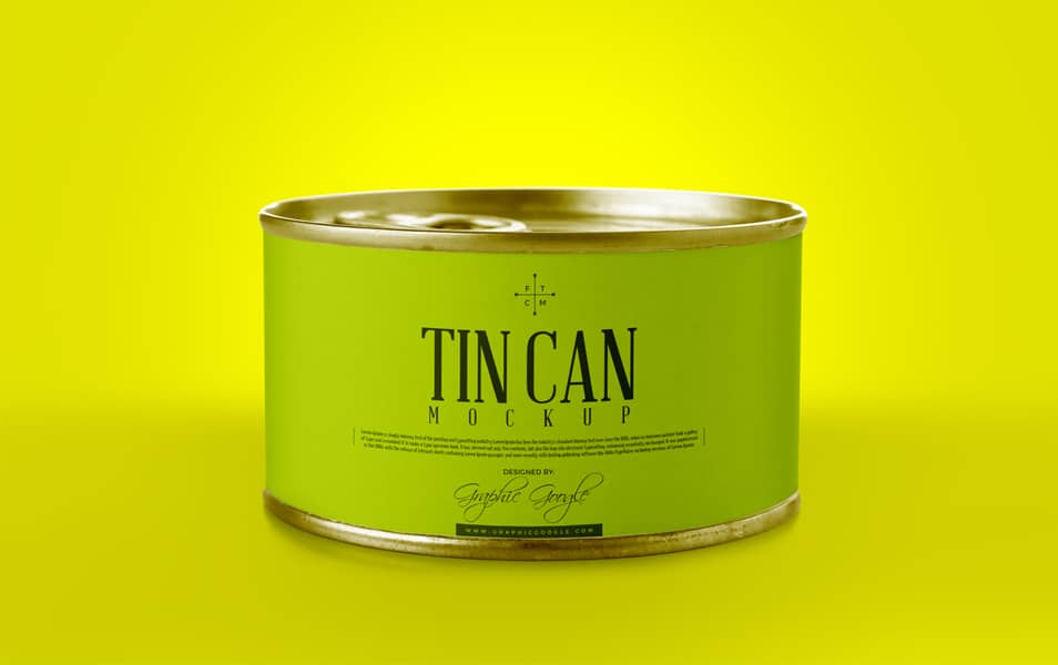 Download Free Tin Can Mockup PSD » CSS Author