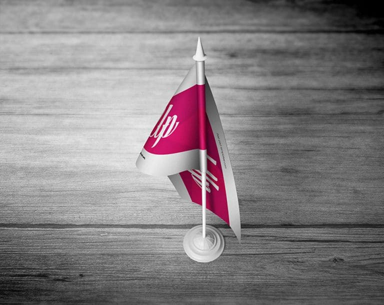 Download 3 Free Desk Flag Mock-ups In PSD » CSS Author