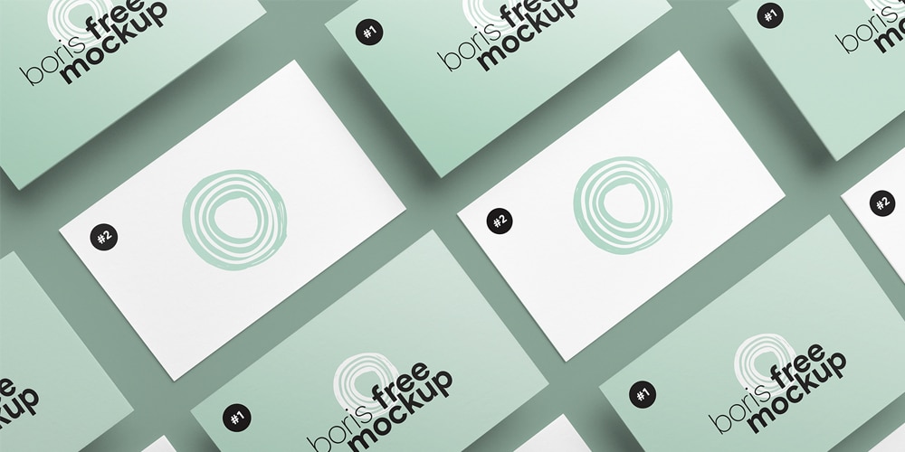 Business Card Design Showcase Mockups