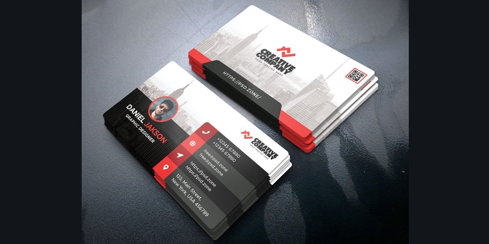 Business Card Design Template PSD