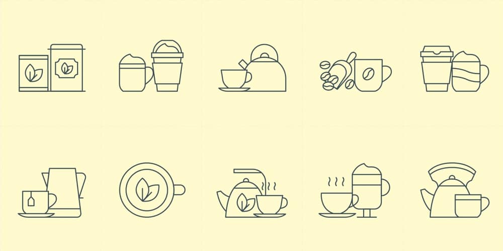 Coffee and Tea Icons