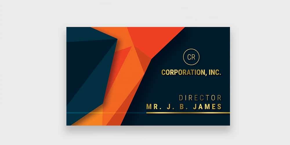 Free Corporation Business Card PSD