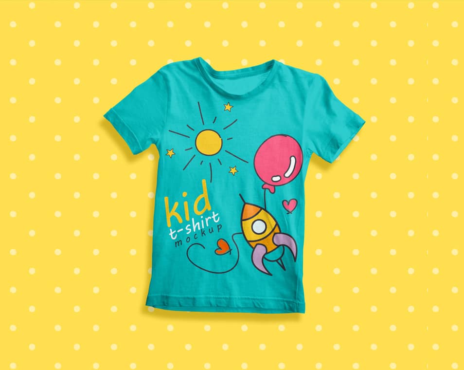 Download Free Kid T-Shirt Mockup PSD » CSS Author