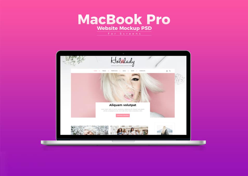 Download Free MacBook Pro Website Mockup PSD For Screens » CSS Author