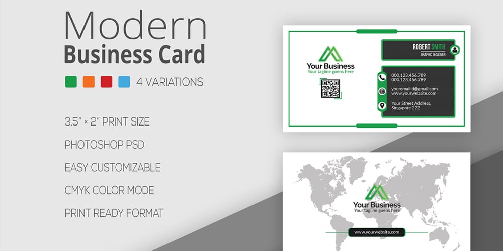 Modern Business Card Mockup