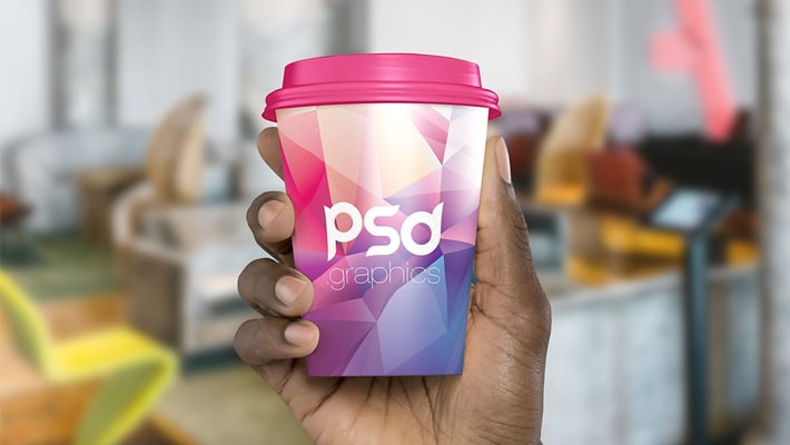 Download Paper Coffee Cup In Hand Mockup » CSS Author