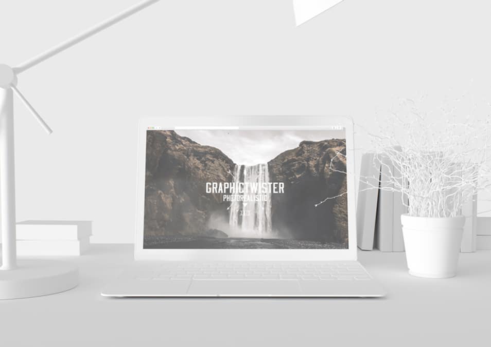 Download Photorealistic White Macbook Pro Mock-ups » CSS Author