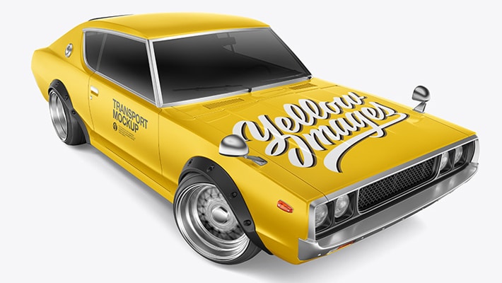 Download Retro Sport Car Mockup - Half Side View » CSS Author