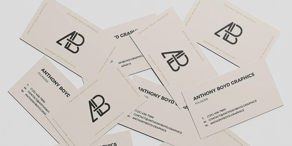 Download 100 Free Business Card Mockups Psd Css Author