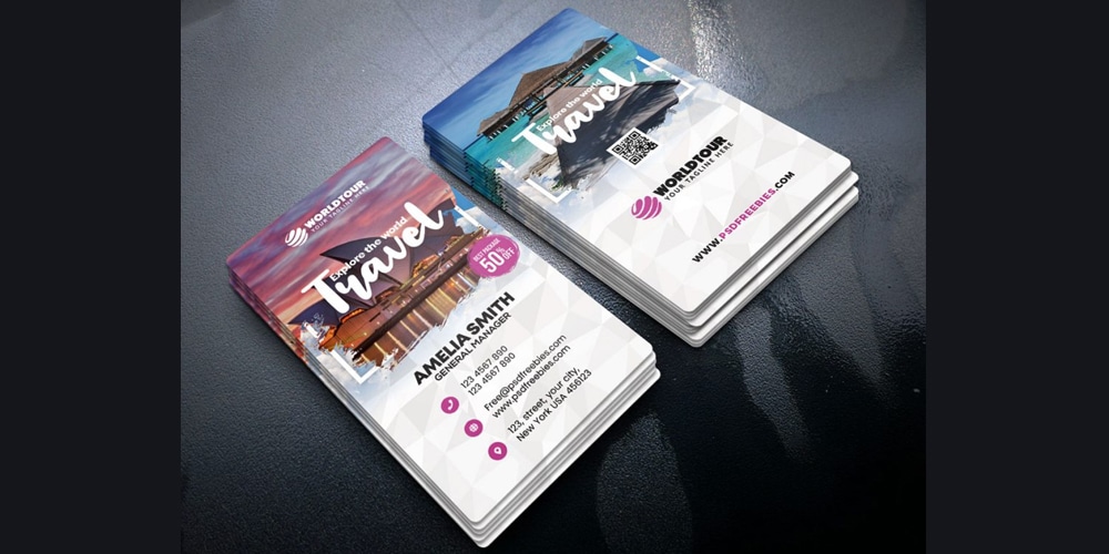 Travel Agency Business Card PSD