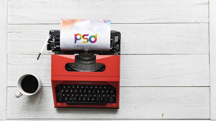 Download Typewriter Mockup Free PSD » CSS Author