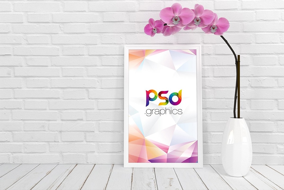 Download White Poster Frame Mockup PSD » CSS Author