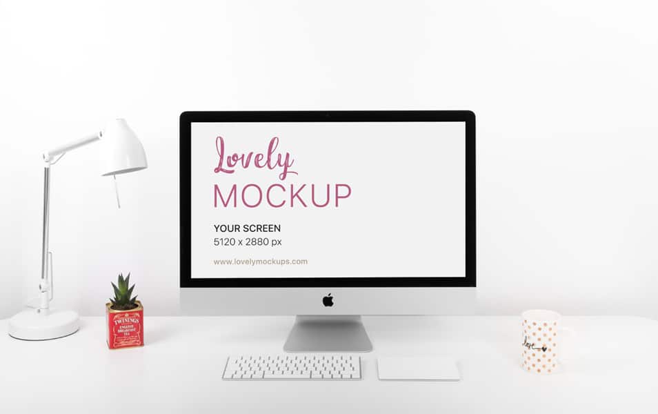 IMac Mockup On Clean White Desk » CSS Author