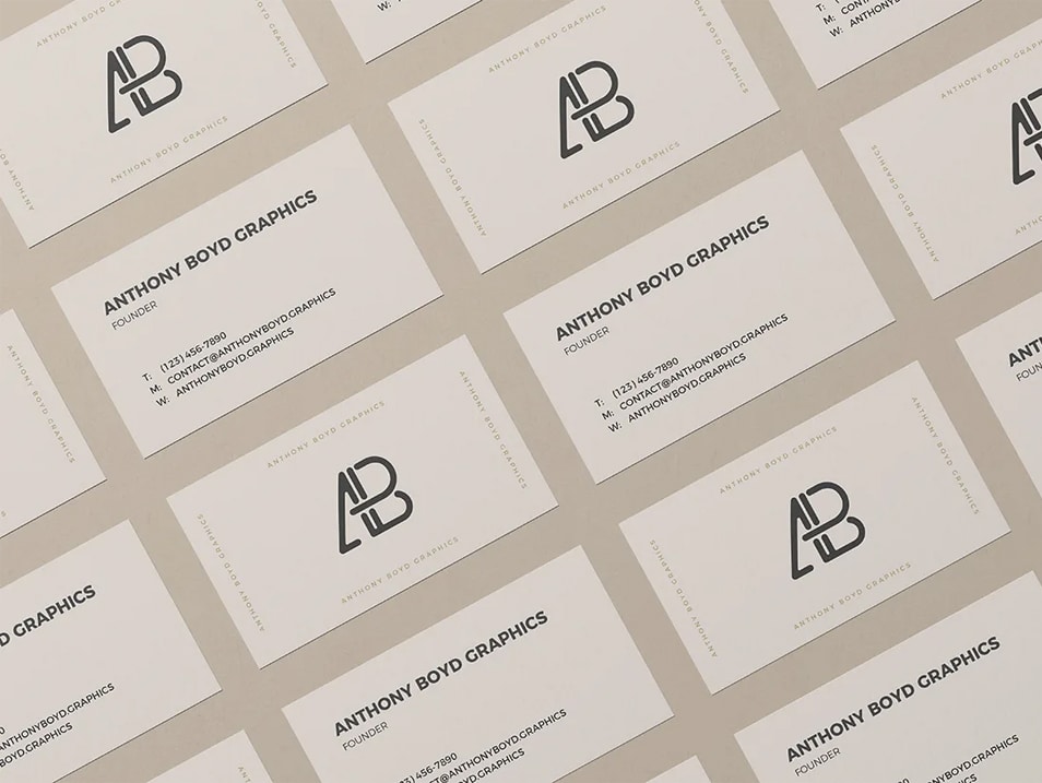 Business Card Grid Mockup » CSS Author