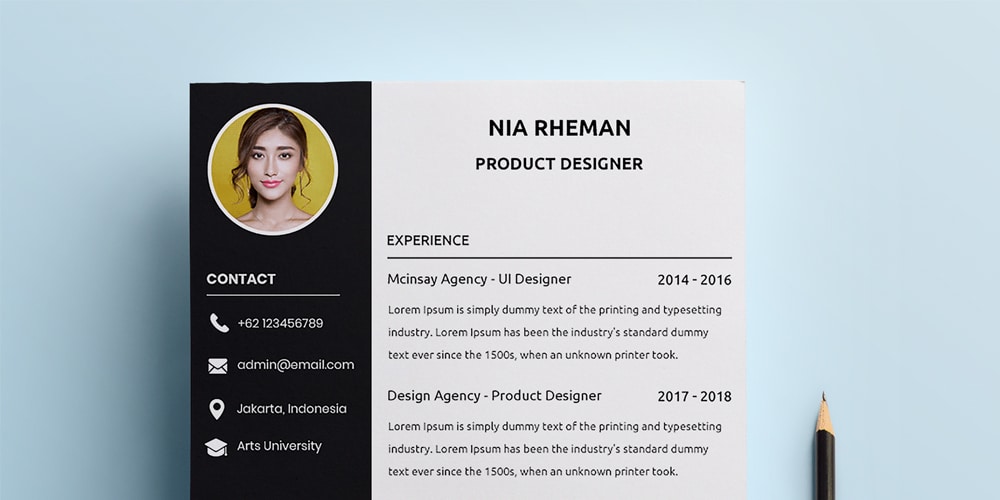 Ultimate Collection Of Free Resume Templates Css Author